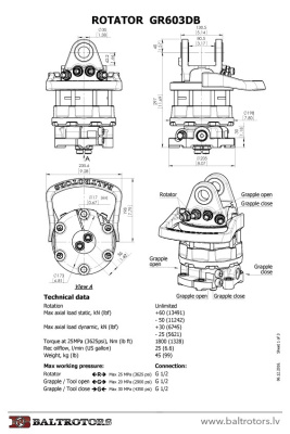 Ротатор Baltrotors GR603DB